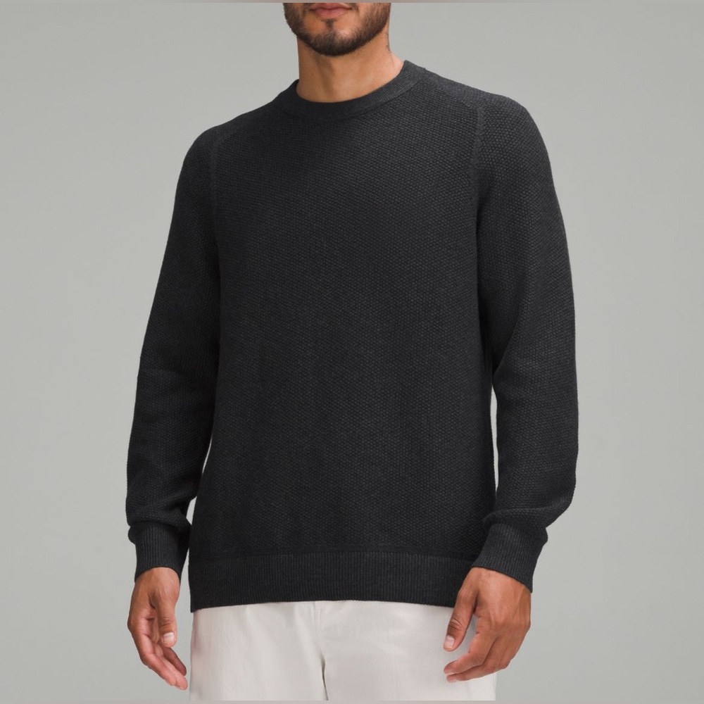 LULULEMON NWT Textured Knit Crewneck Sweater MEN